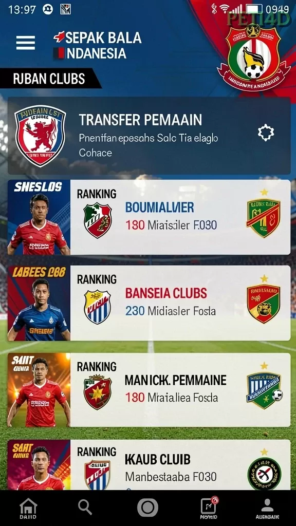 Cuplikan layar menu unduhan peti4d untuk perangkat Android